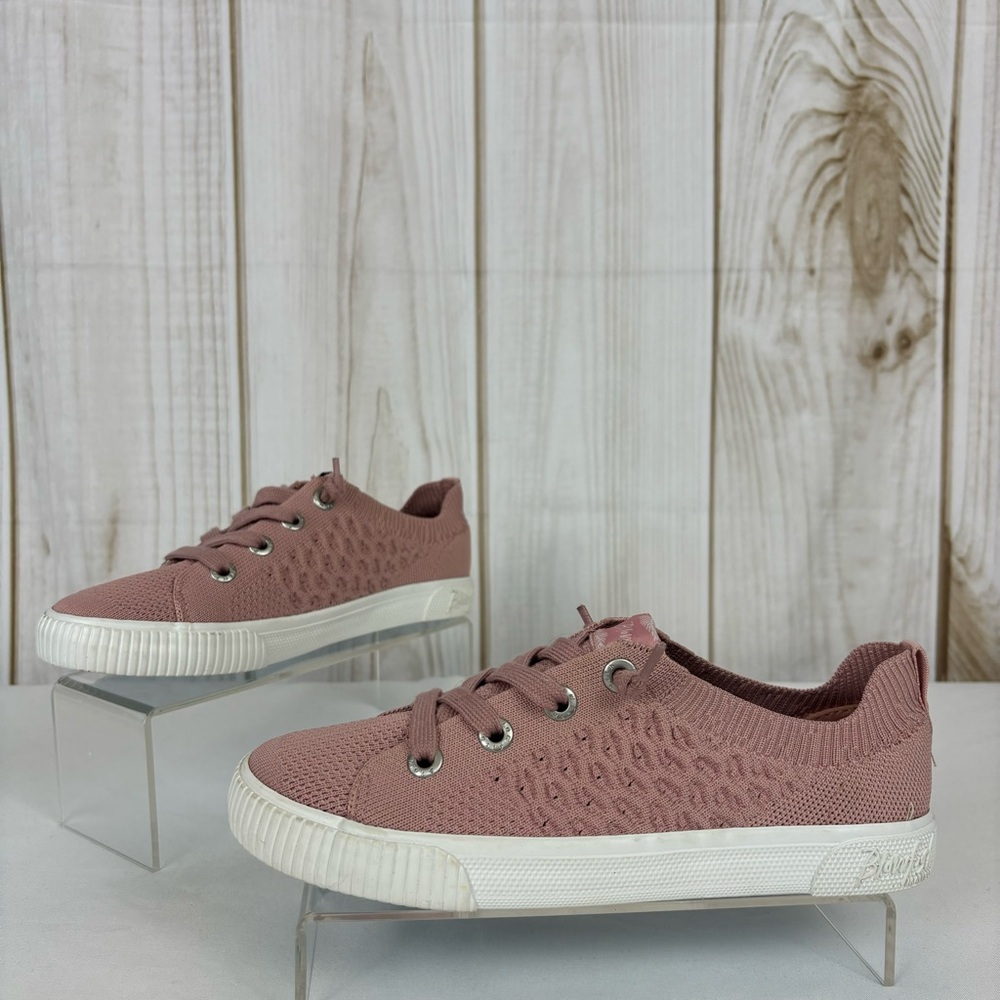 Blowfish Malibu Sneakers Knit Upper Comfort Slip-On Shoes Dusty Pink Size 6